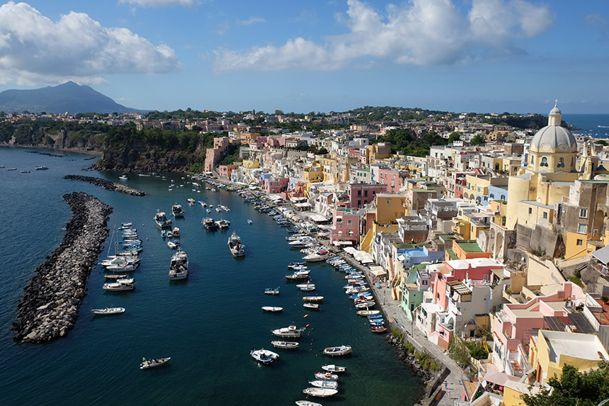 Beautiful Marina di Corricella on Procida