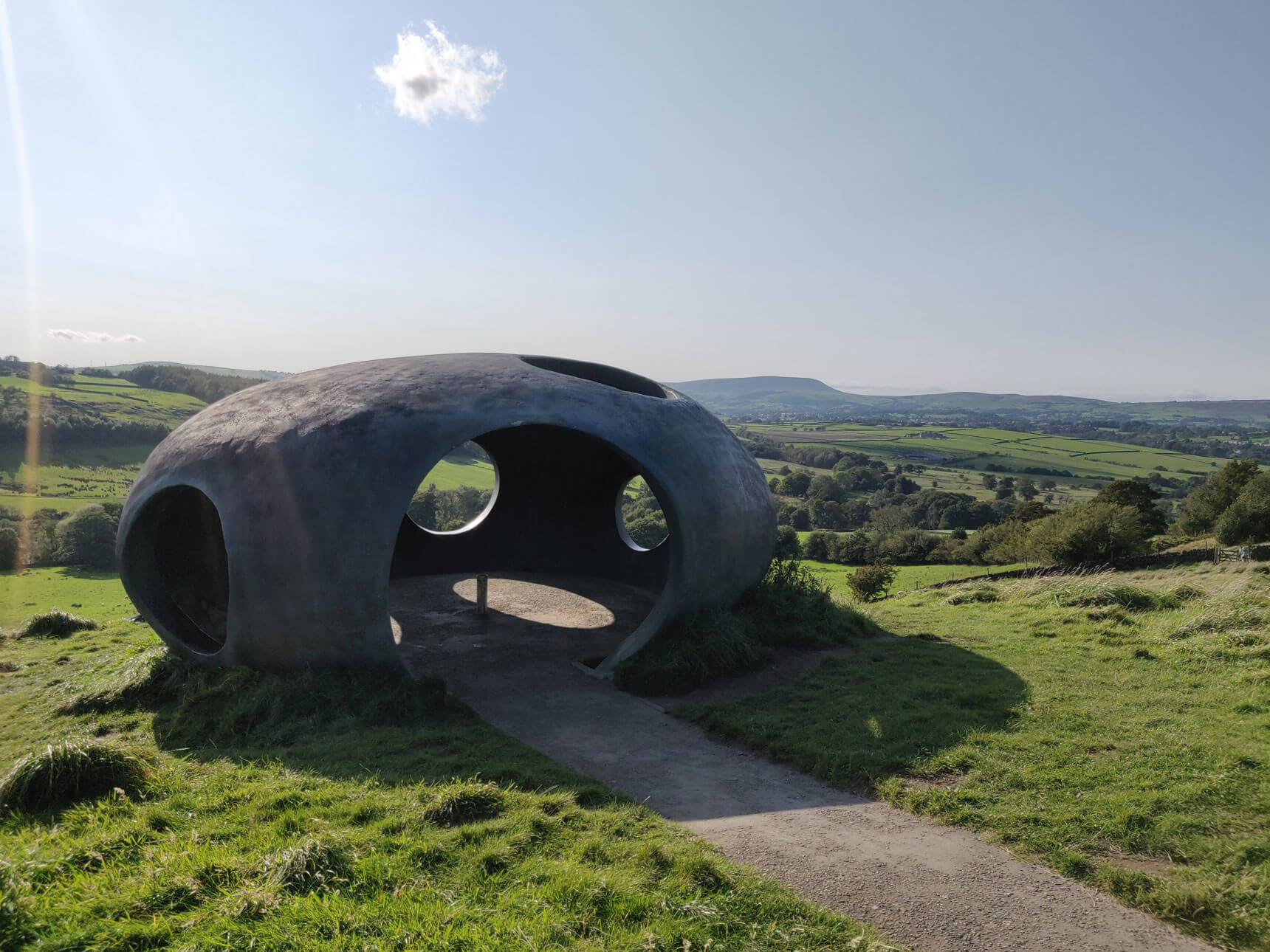 The Atom Panopticon near Colne in East Lancashire