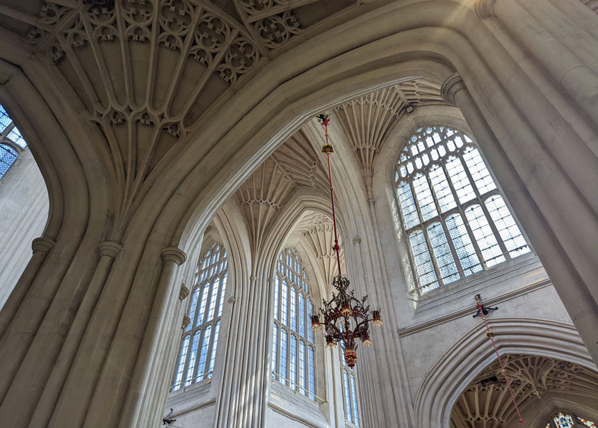 The wonderful ceilings of Bath Abbey