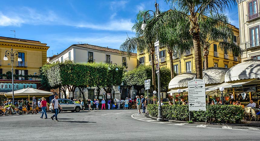 Piazza Tasso in the centre of Sorrento