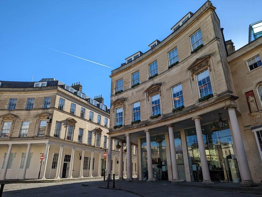 Thermae Bath Spa is in a collection of historic and contemporary buildings in Bath city centre