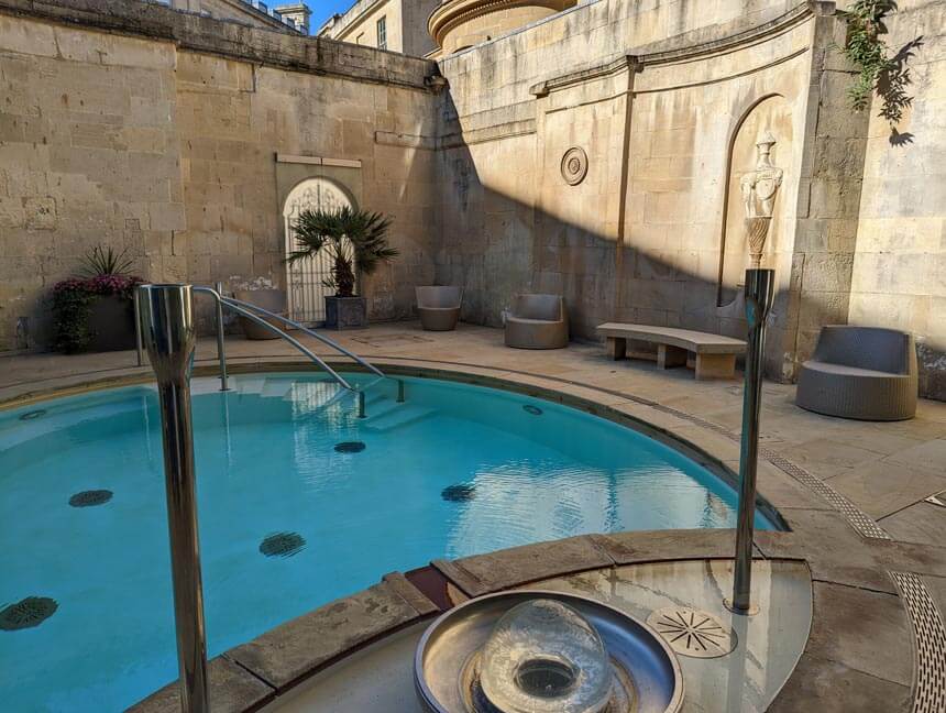 The historic Cross Bath is now part of Thermae and can be hired for private bathing sessions