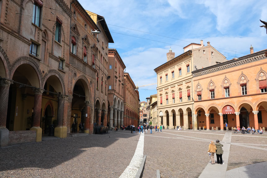 Piazza Santo Stefano is one of the prettiest squares in Bologna