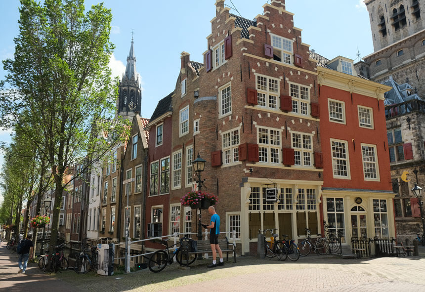 The gorgeous and historic city of Delft is a short train ride from Rotterdam