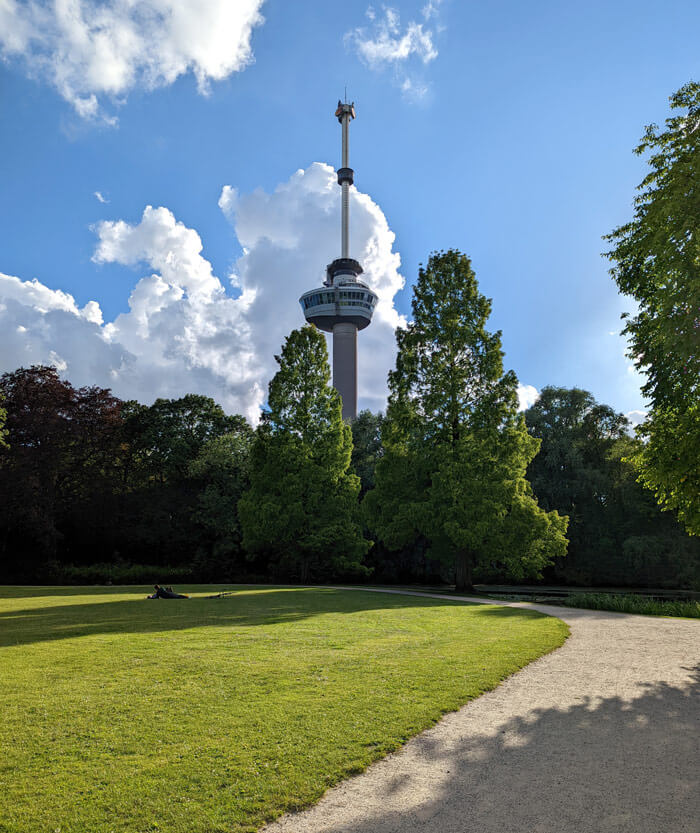 The Euromast observation platform from Het Park