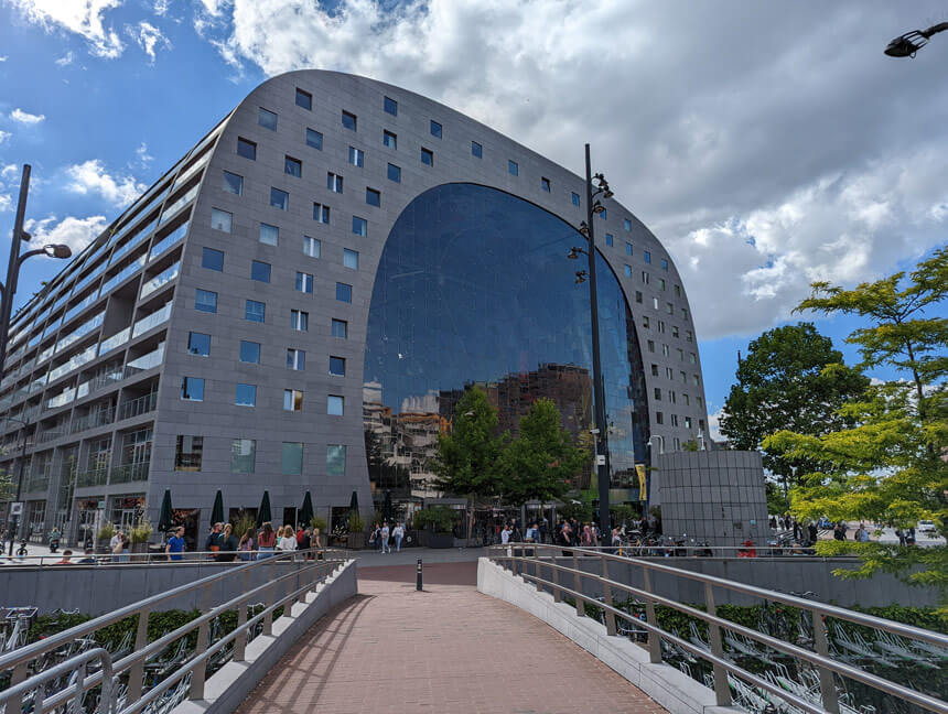 Markthal, Rotterdam's amazing modern market hall is one of the top things to do in Rotterdam