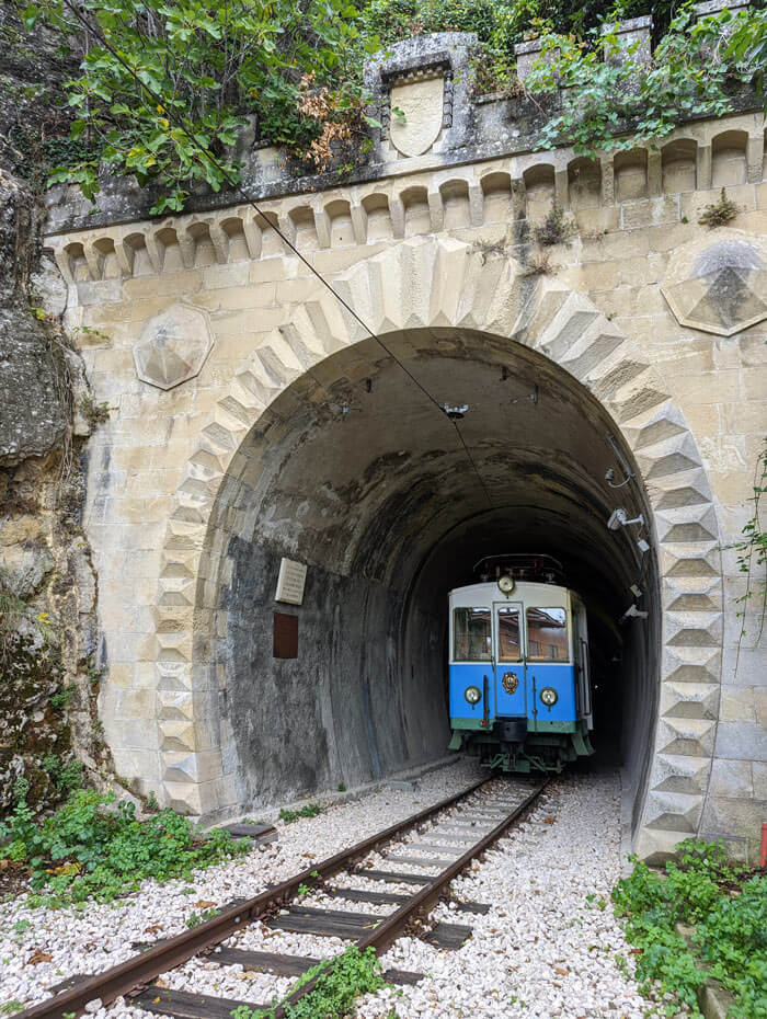 The railway tunnel near the site of San Marino's old station