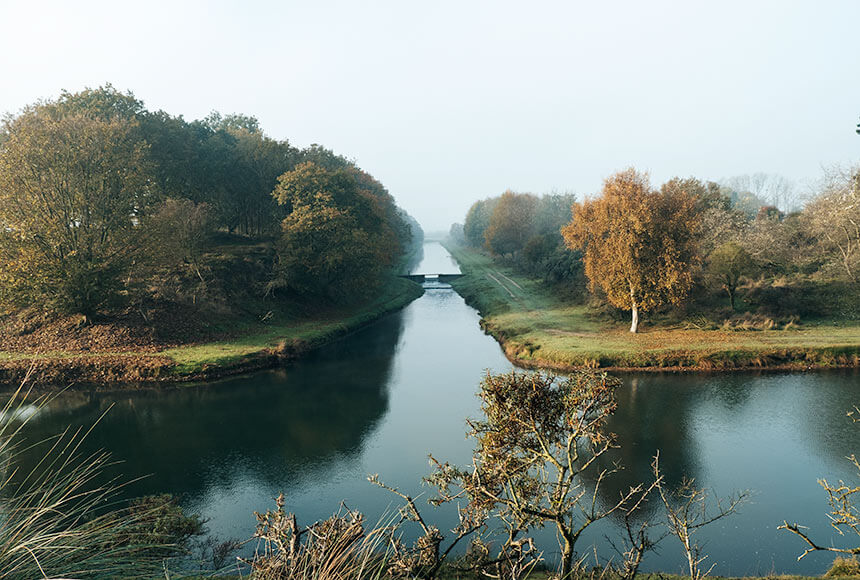 Water channels in the Amsterdamse Waterleidingduinen