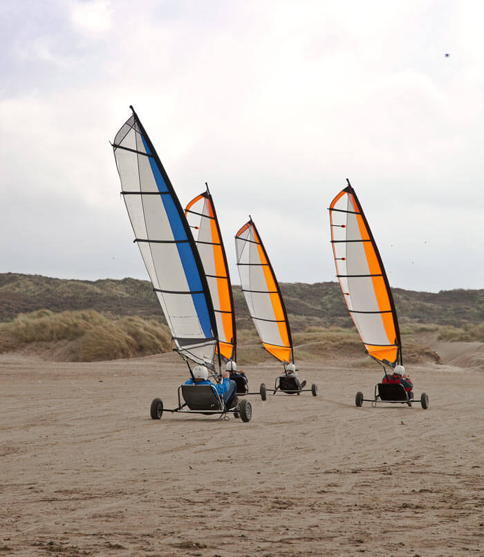 Blokarting on the beach