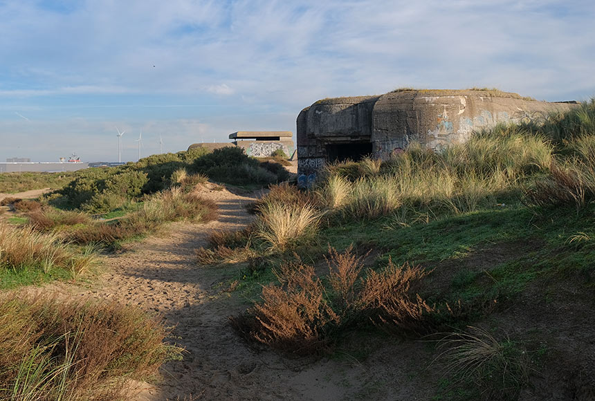 Some of the World War 2 bunkers in IJmuiden