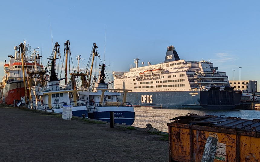 The DFDS ferry to Newcastle-upon-Tyne from IJmuiden