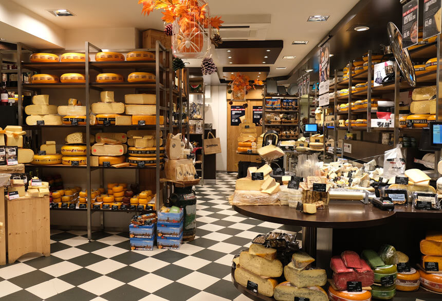 There is lots of great shopping in Zandvoort - and when in the Netherlands you have to try the cheese!