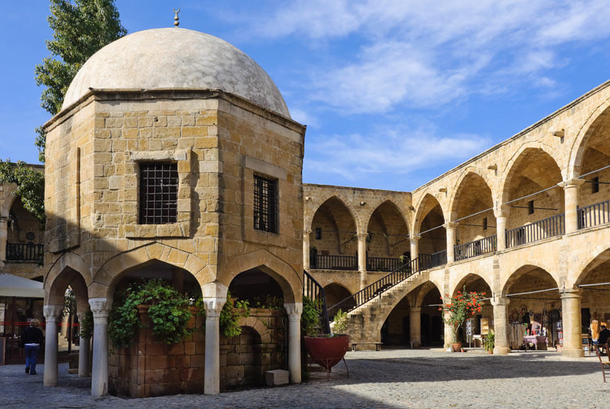 Büyük Han, or the Great Inn, in North Nicosia is one of the most important buildings in Cyprus and one of the best things to do in Nicosia