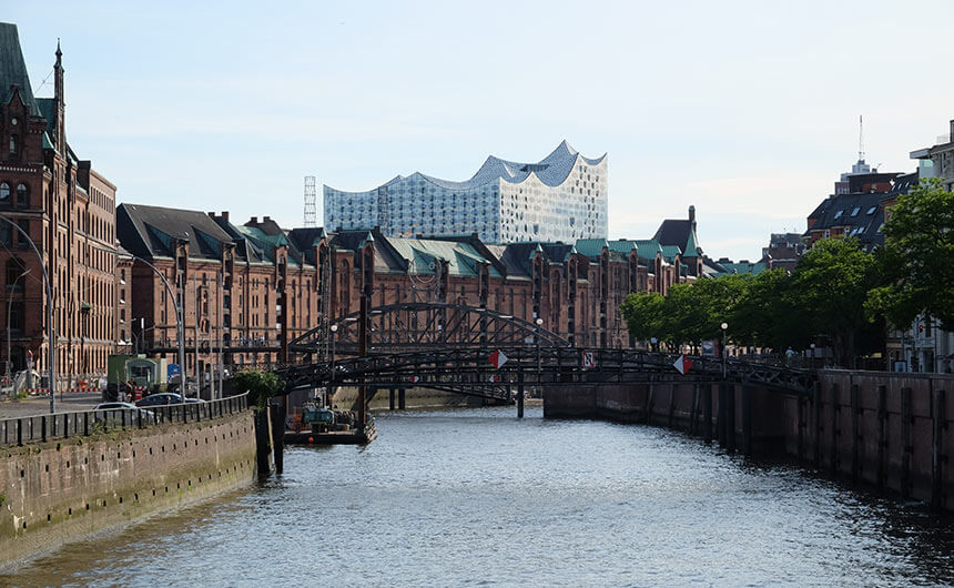 Hamburg city centre includes attractions like the UNESCO World Heritage-listed Speicherstadt warehouses and the astonishing modern Elbphilharmonie concert hall