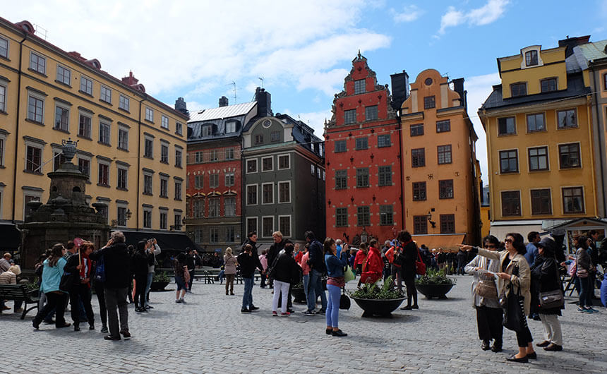 Stortorget square, in the heart of Gamla Stan, Stockholm's old town