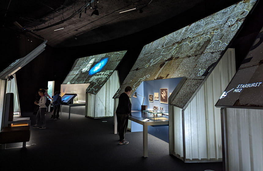 Some of the films are projected onto old sections of the Lovell telescope's dish