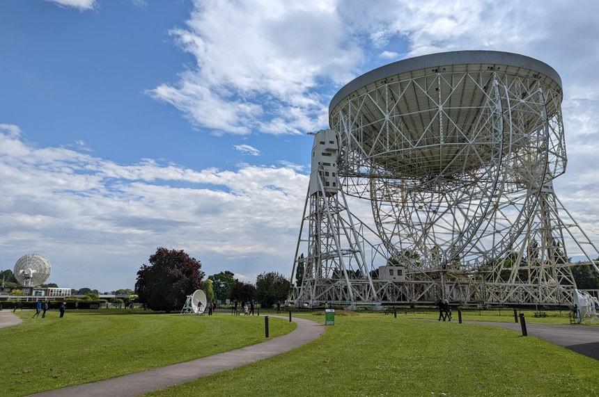 The Lovell telescope is just one of the telescopes at Jodrell Bank observatory