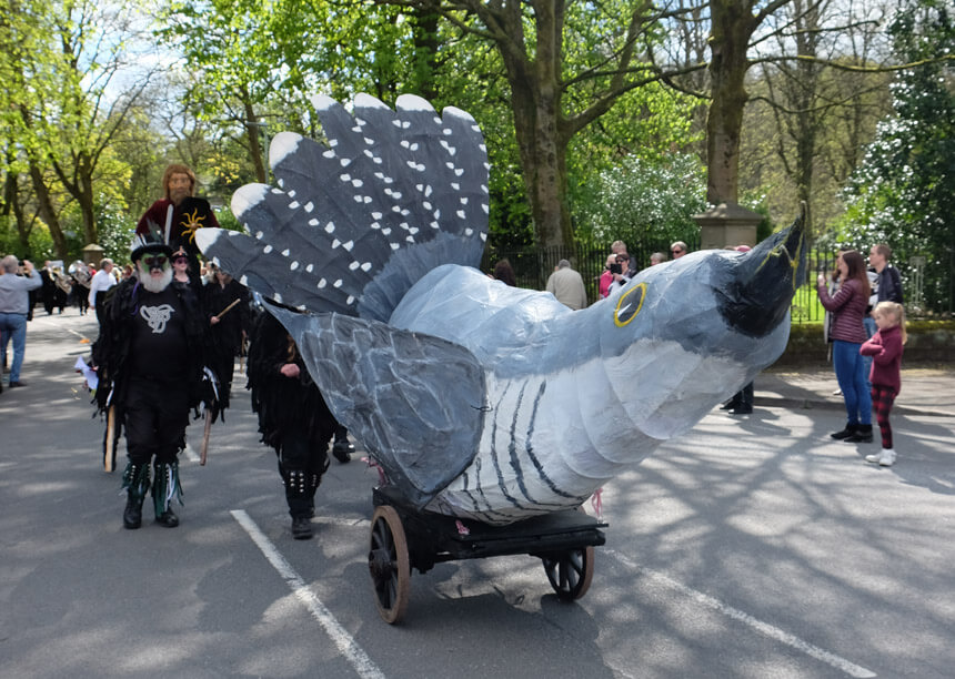 The Cuckoo Walk during Marsden's Cuckoo Festival