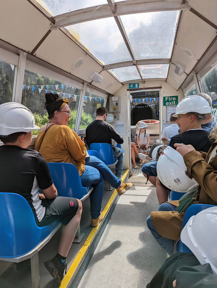 On the canal boat trip, about to set off into the tunnel