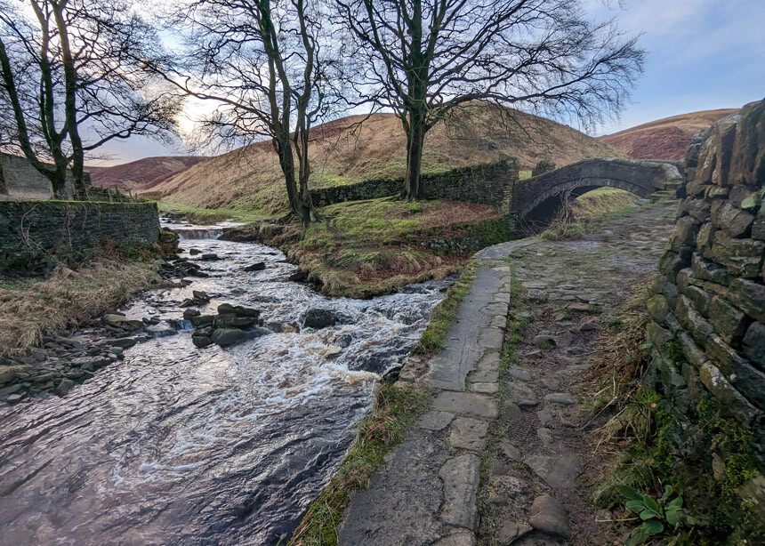 Eastergate bridge is a short and pleasant walk from Standedge Tunnel