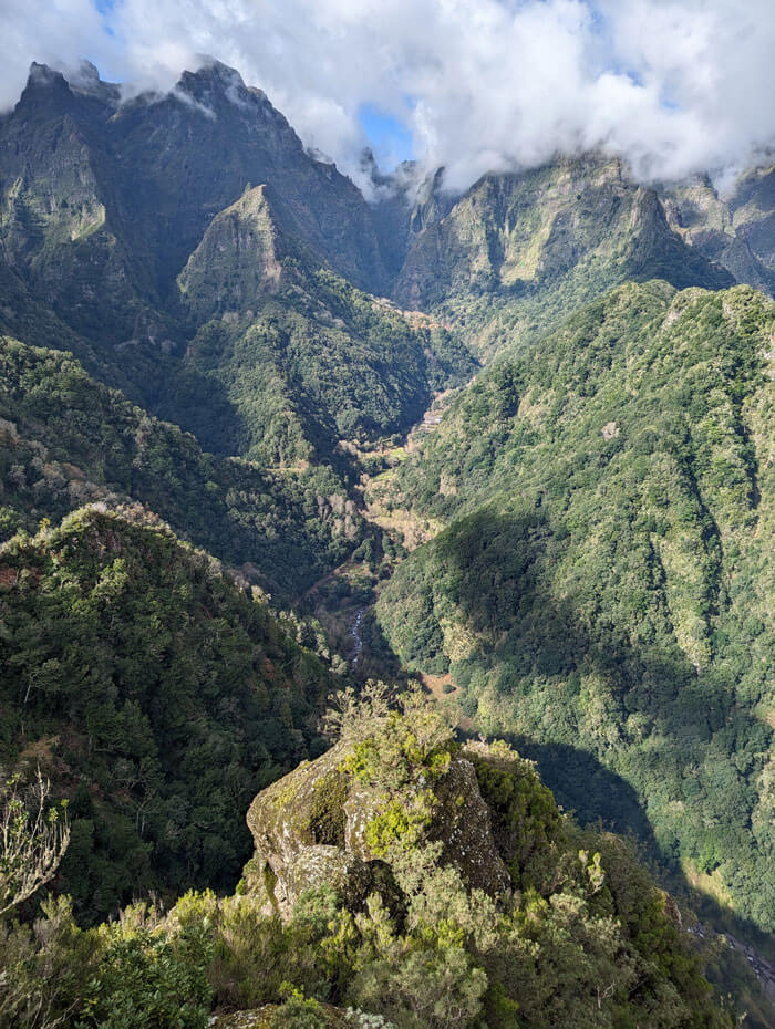 Once you get to the end of the easy levada walk, you're rewarded with this stunning view