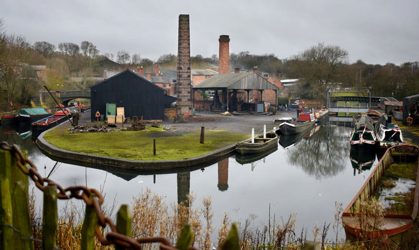 The canal at the Black Country Living Museum in Dudley. Photo by Adam Jones on Unsplash.