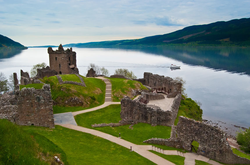 Urquhart Castle on Loch Ness