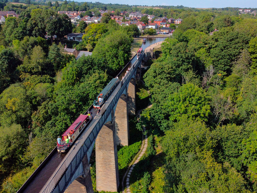 The Pontcysyllte Aqueduct on the Llangollen Canal