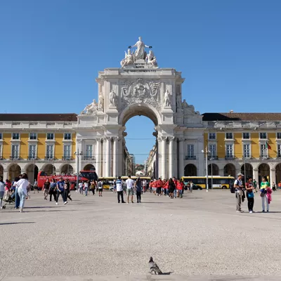 Rua Augusta Arch in Lisbon, Portugal