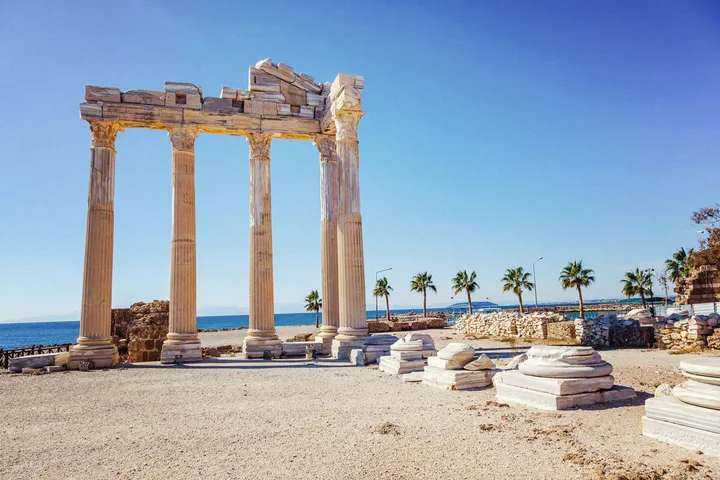 The Temple of Apollo in Side, Turkey