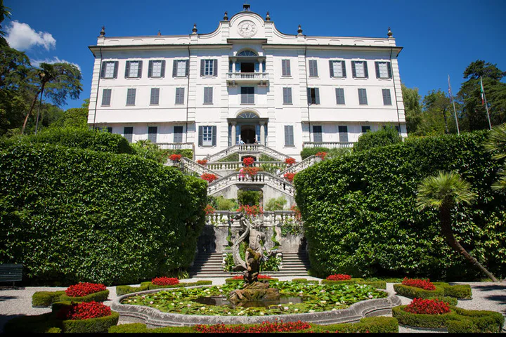 Villa Carlotta is on the lake shore in Tremezzo