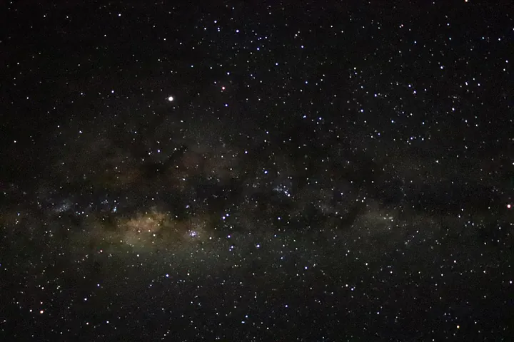The night sky in Solitaire. The Namib Desert in Namibia is one of the best places to go stargazing in Africa
