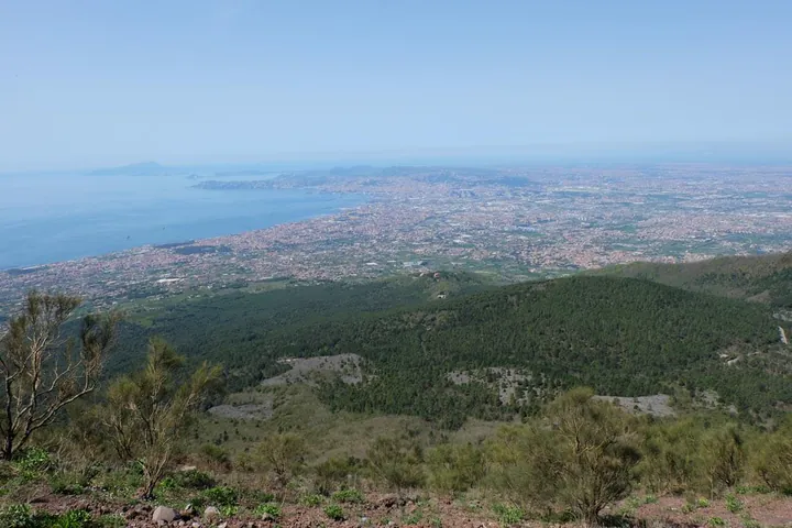 The view from Vesuvius towards Naples