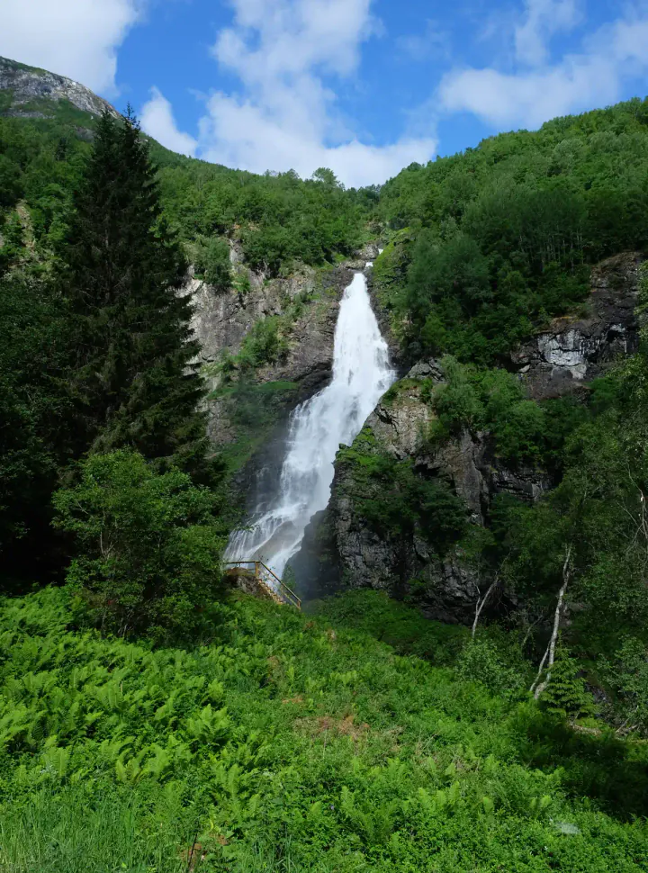 A huge waterfall