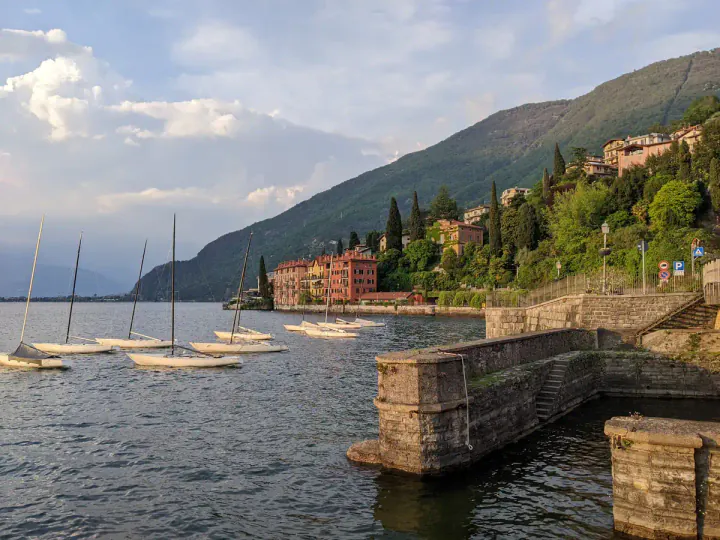 A pretty, small harbour with little boats