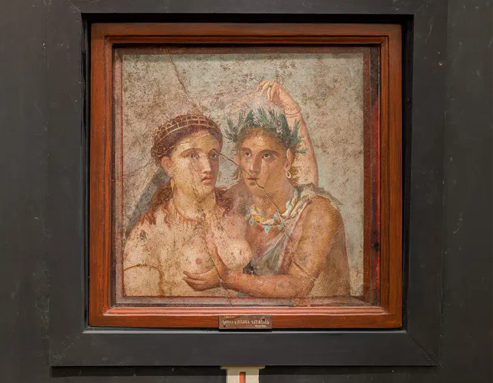 A mosaic in the Archaeological Museum's 'secret room'
