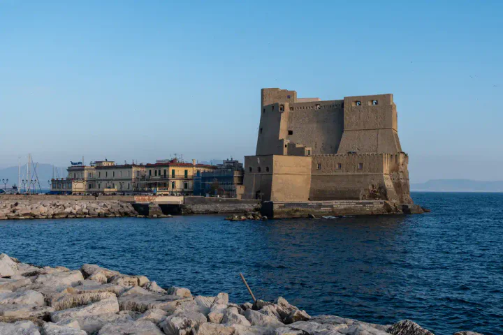 A view of Castel dell'Ovo from the Lungomare