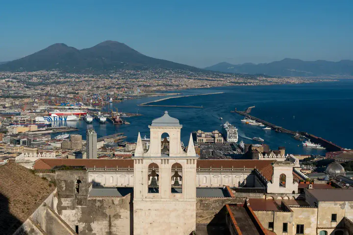 A view across Naples from Castel Sant'Elmo, one of the best places to visit in Naples