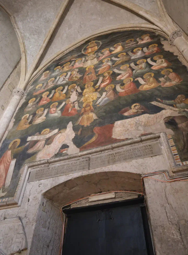 A fresco of the Tree of Jesse in the Duomo di Napoli. You pass through this chapel to do the rooftop tour.