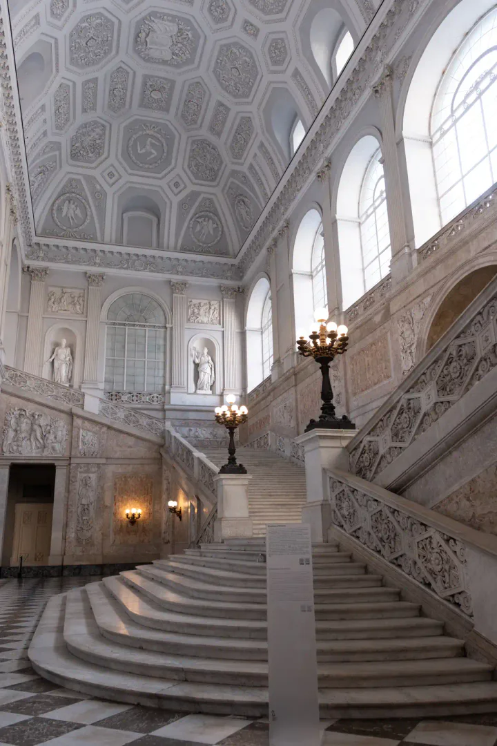 The beautiful staircase at the Royal Palace