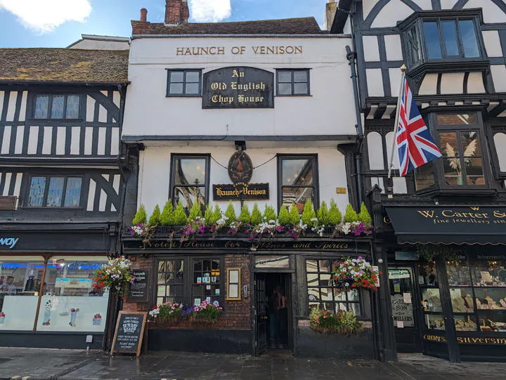 An old timber-framed pub