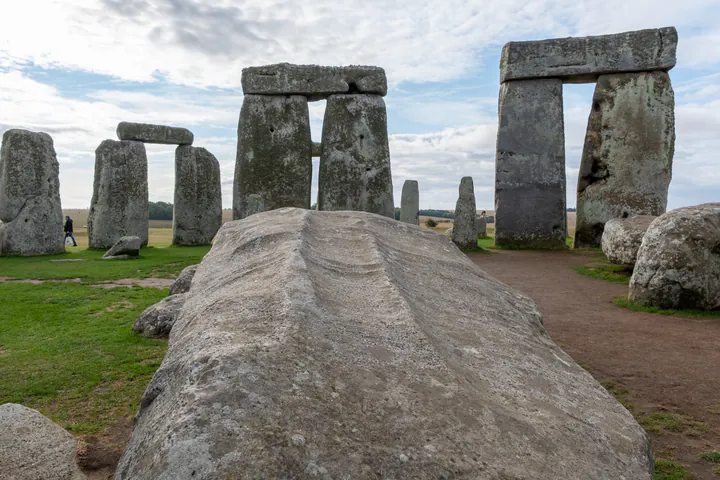 A fallen stone at Stonehenge