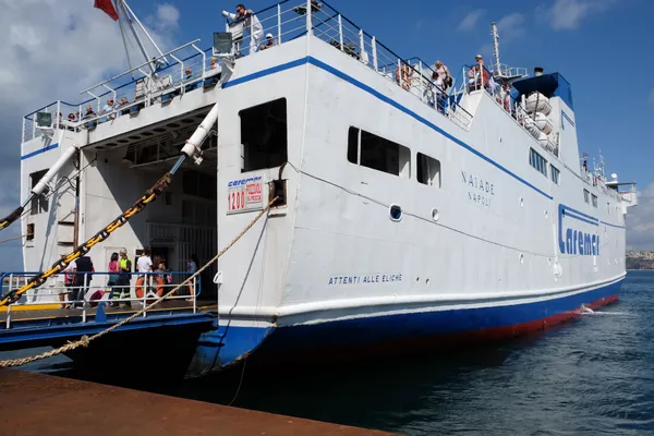 A Caremar ferry from Ischia to Procida