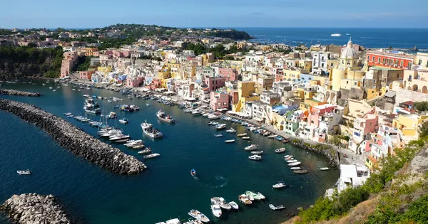 The Marina di Corricella in Procida.