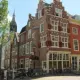A canal street in Delft, one of the best day trips from Amsterdam