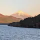 A sunrise view of Mount Fuji