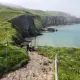 A rocky path on an island
