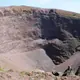 The crater of Mount Vesuvius
