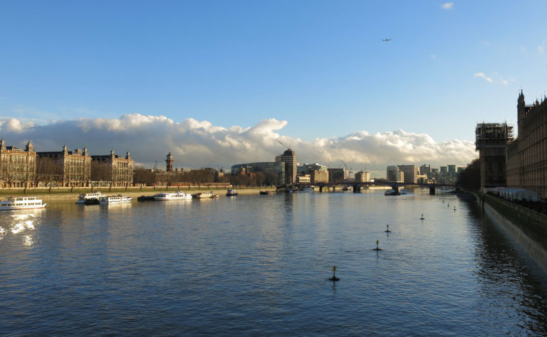 The Thames at sunset