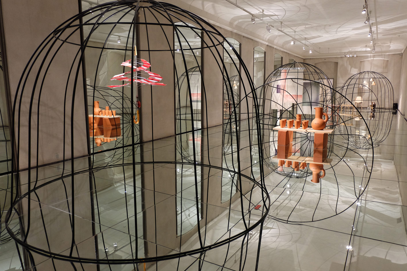 Mirrored floors at the Danish Design Museum